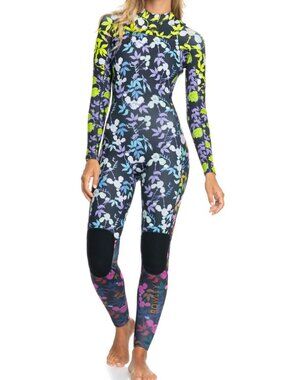 ROXY x Rowley Chest Zip 3/2 Wetsuit in Multi Florals